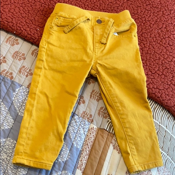 golden jeans